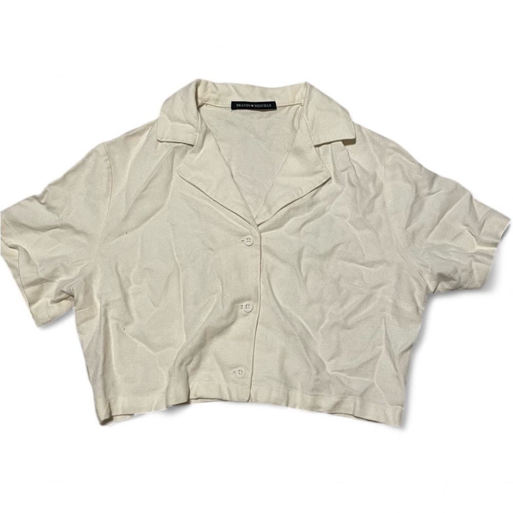 Brandy Melville cropped polo shirt